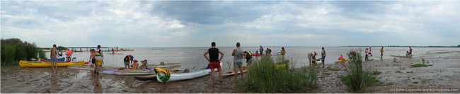 Desembocadura del rio, punto de descanso